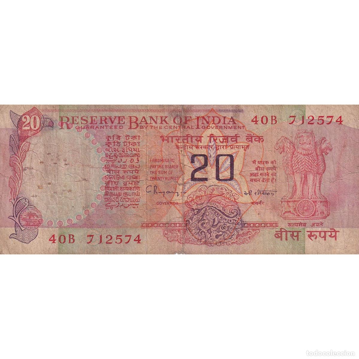 Billetes extranjeros: [#149668] 20 Rupees, India, KM:82i, RC - Foto 1