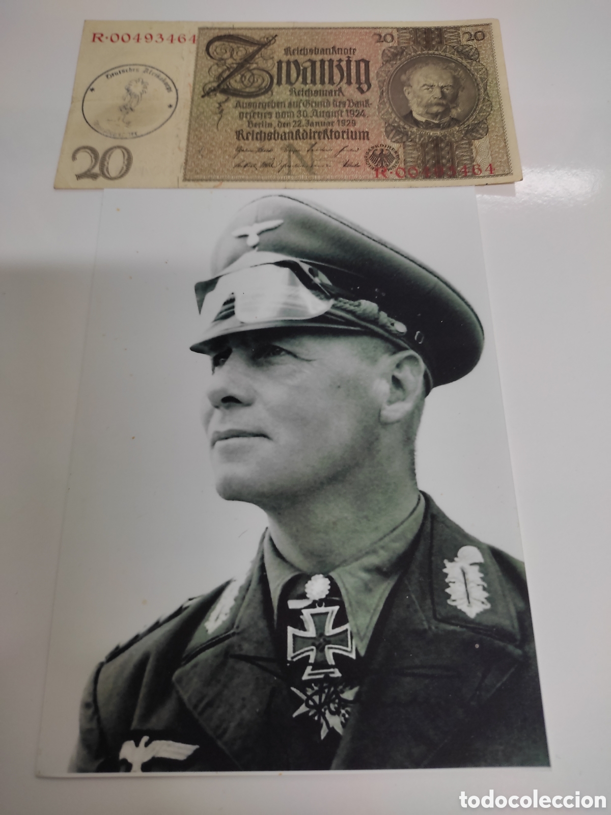 Billetes extranjeros: Foto de Rommel y billete - Foto 1