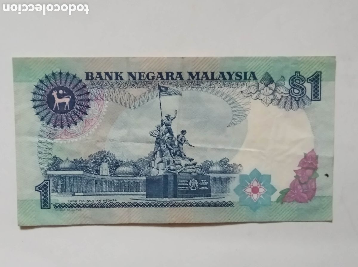 Billetes extranjeros: billete de Malasia de 1 - Foto 2