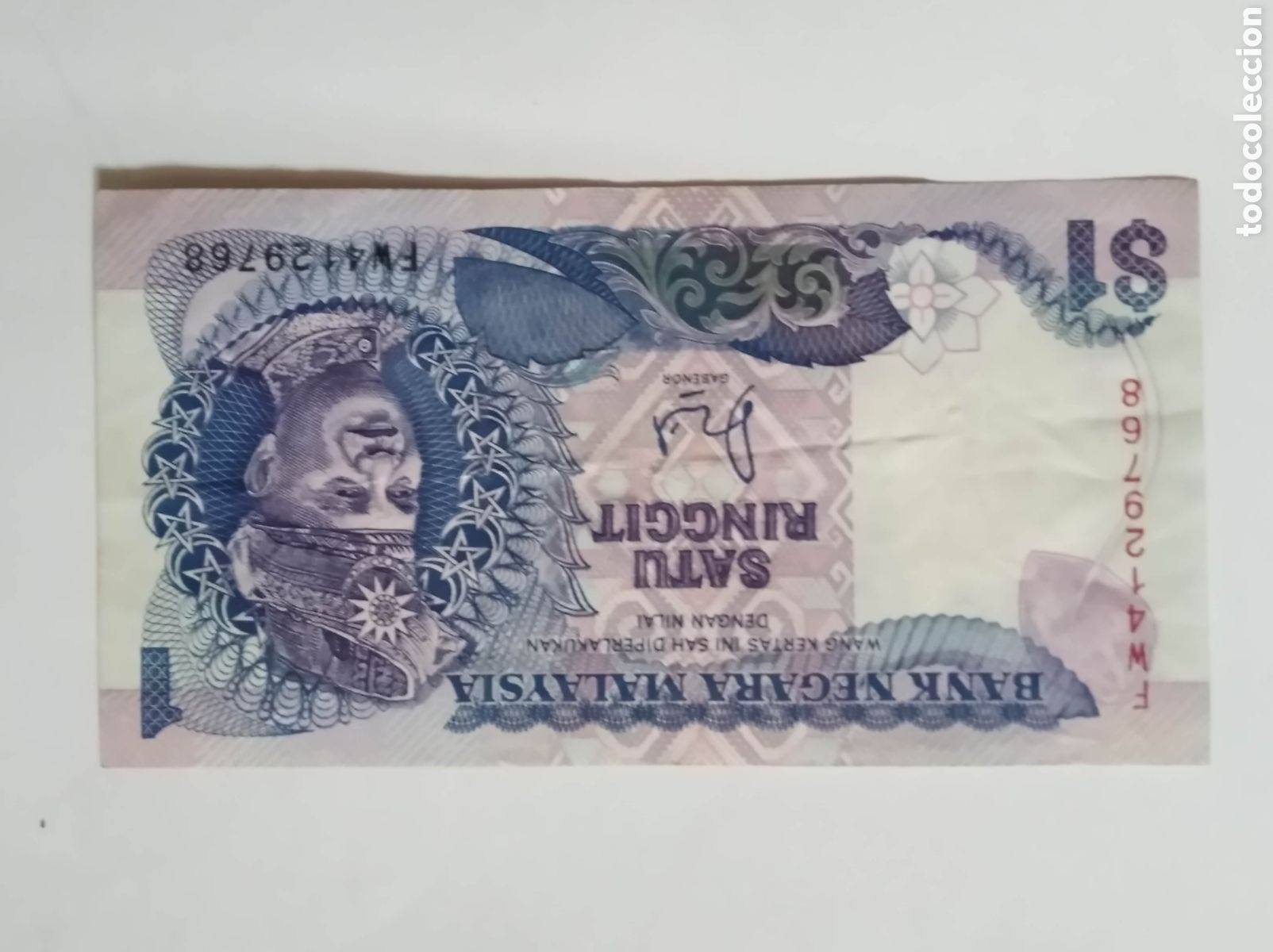 Billetes extranjeros: billete de Malasia de 1 - Foto 1