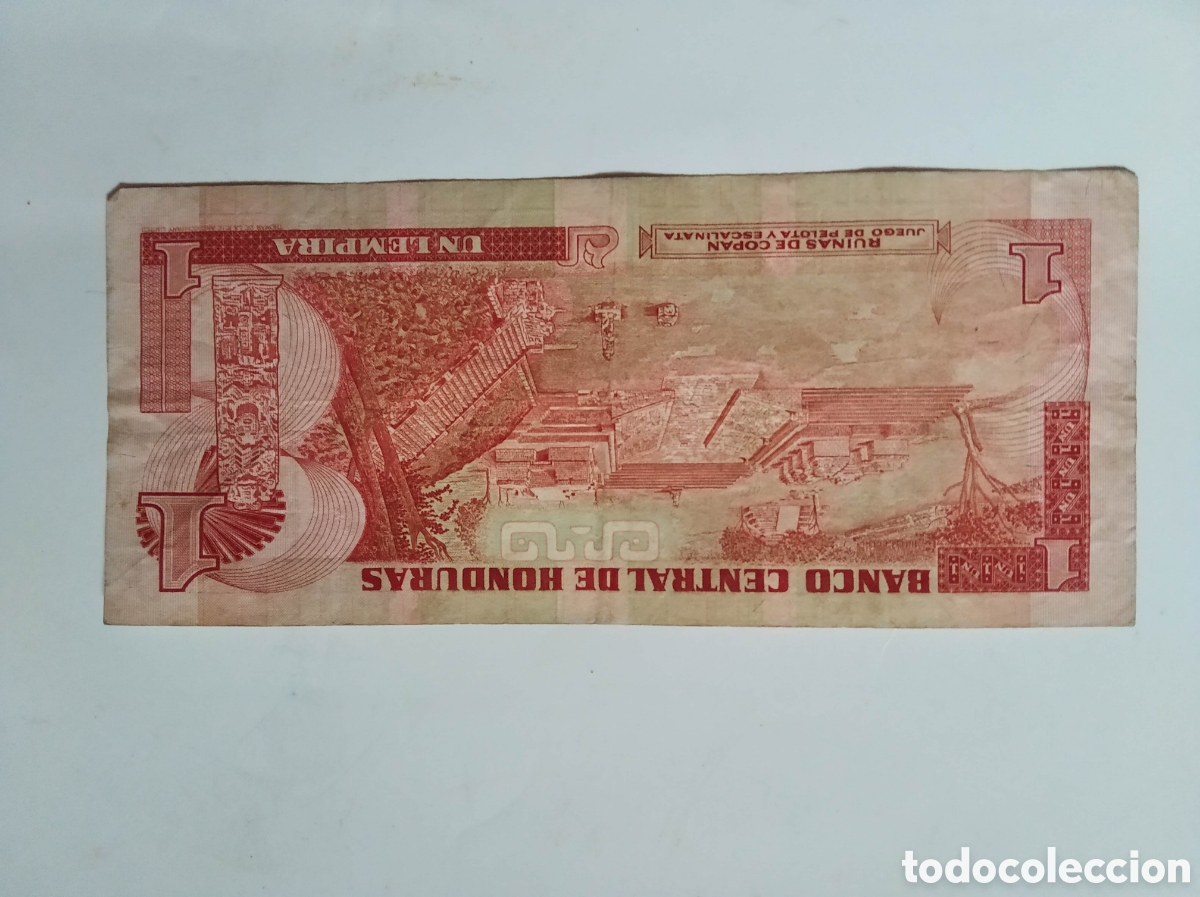 Billetes extranjeros: Billete de Honduras de 1 - Foto 2