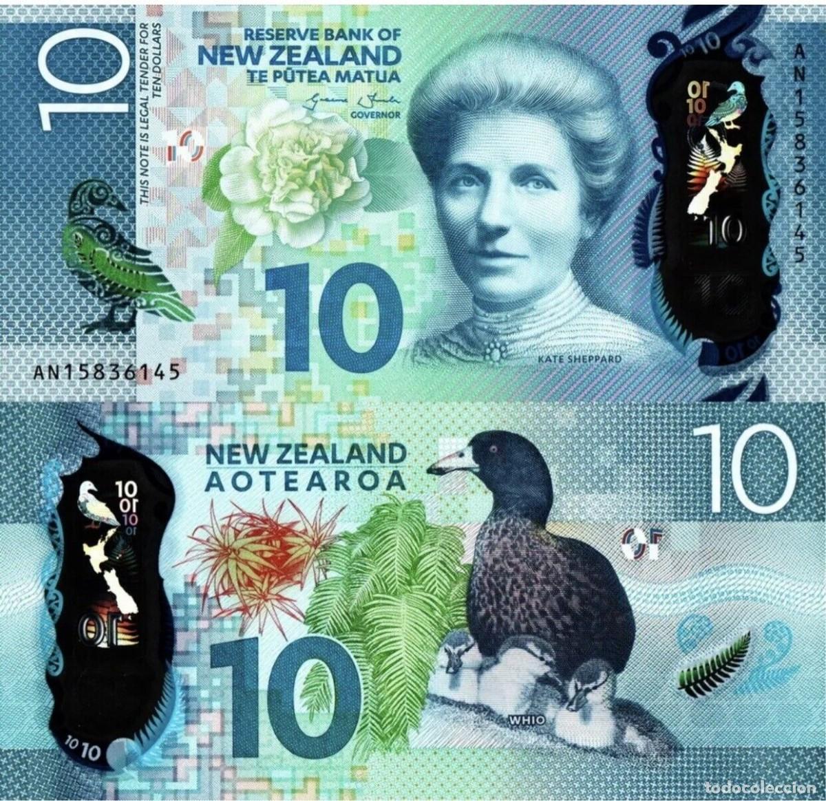 Billetes extranjeros: NUEVA ZELANDA 10 DOLLARS 2016 SC POLIMERO - Foto 1