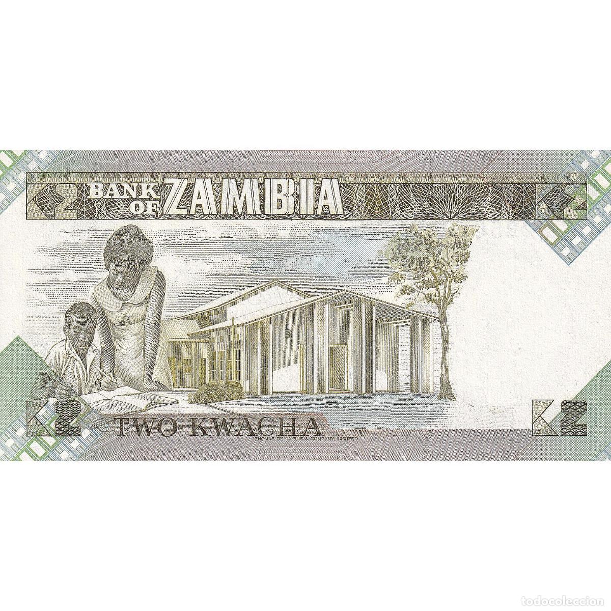 Billetes extranjeros: [#195545] Zambia, 2 Kwacha, UNC - Foto 2