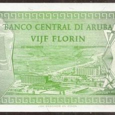 Billetes extranjeros: ARUBA. 5 FLORIN (GULDEN) 1.1. 1986. PICK 1. S/C