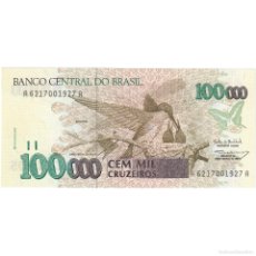 Billetes extranjeros: [#247783] 100,000 CRUZEIROS, BRASIL, KM:235A, MBC