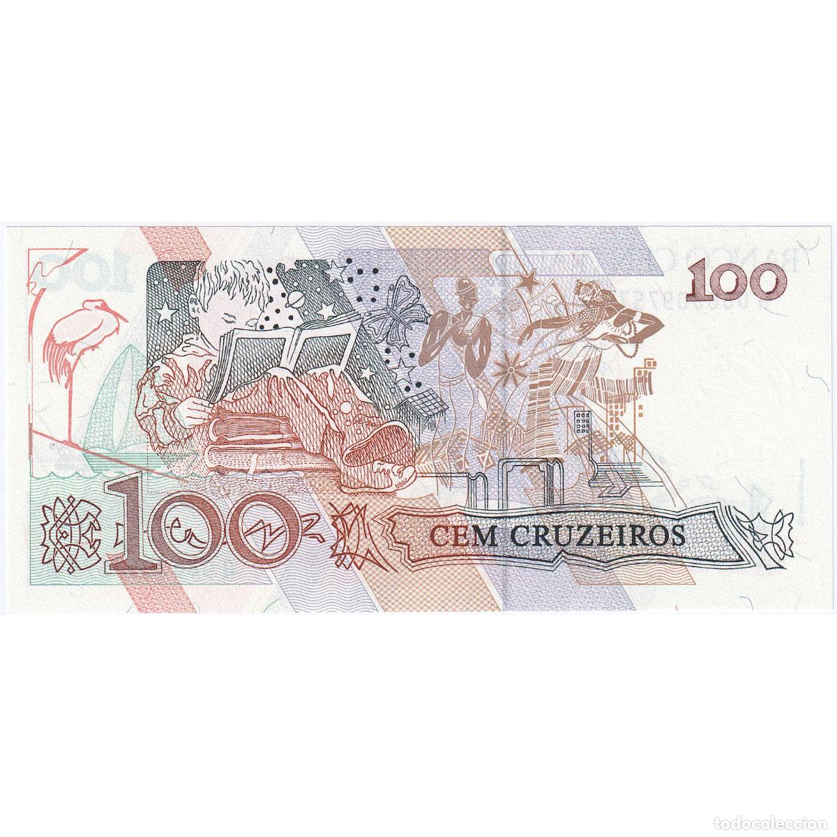 Billetes extranjeros: [#247793] Brasil, 100 Cruzeiros, UNC - Foto 2