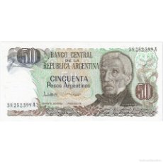 Billetes extranjeros: [#247825] BILLETE, 50 PESOS ARGENTINOS, UNDATED (1983-85), ARGENTINA, KM:314A, UNC