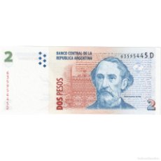 Billetes extranjeros: [#247828] 2 PESOS, ARGENTINA, KM:346, UNC