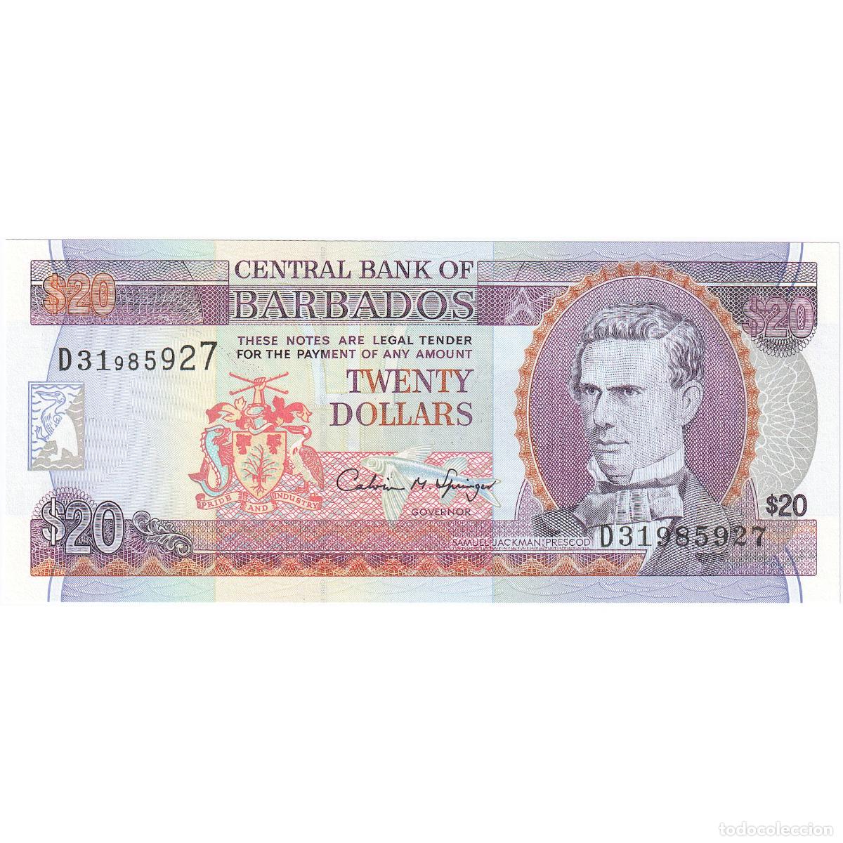 Billetes extranjeros: [#247914] 20 Dollars, Barbados, KM:72, UNC - Foto 1