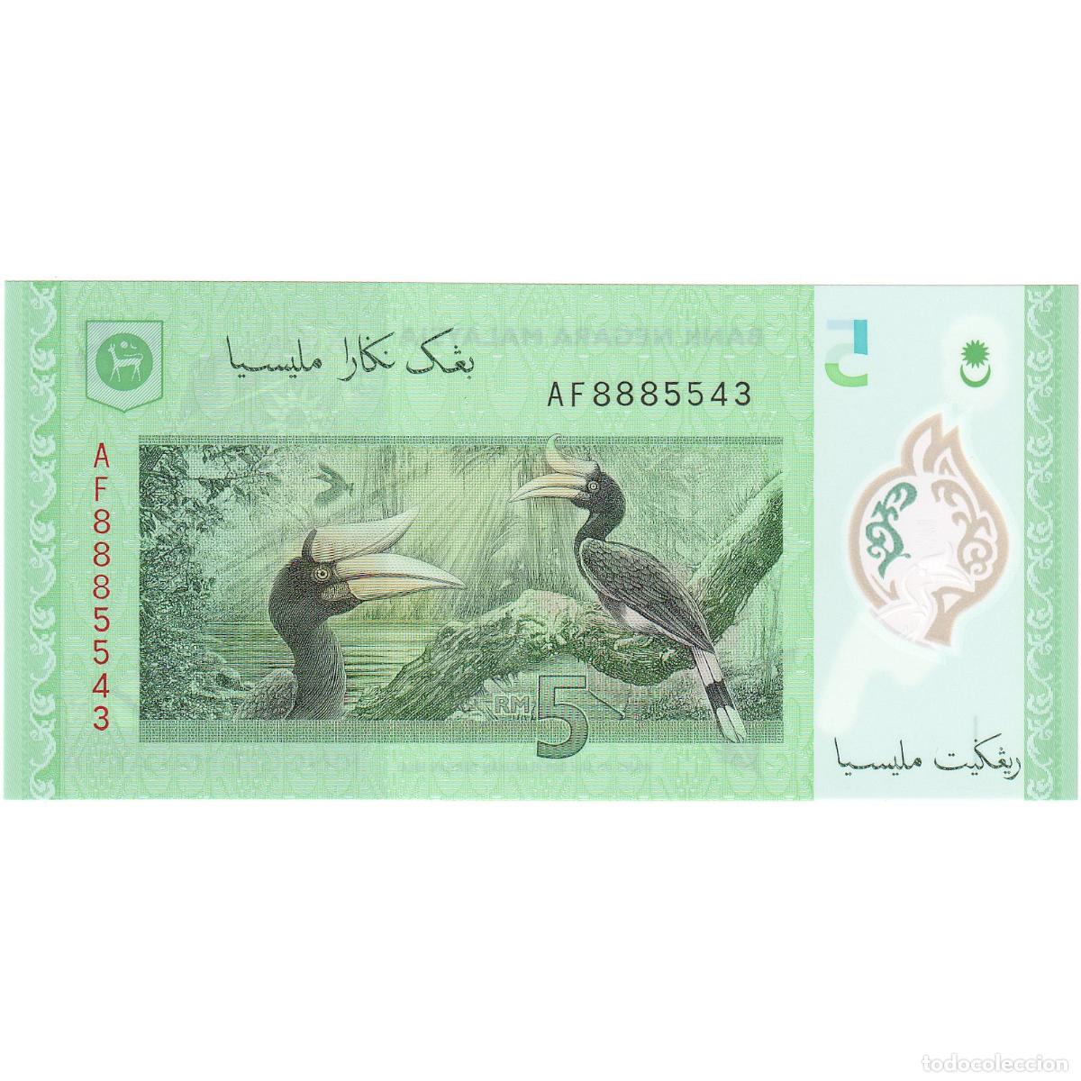 Billetes extranjeros: [#247956] 5 Ringgit, Undated (2004), Malasia, KM:47, UNC - Foto 2