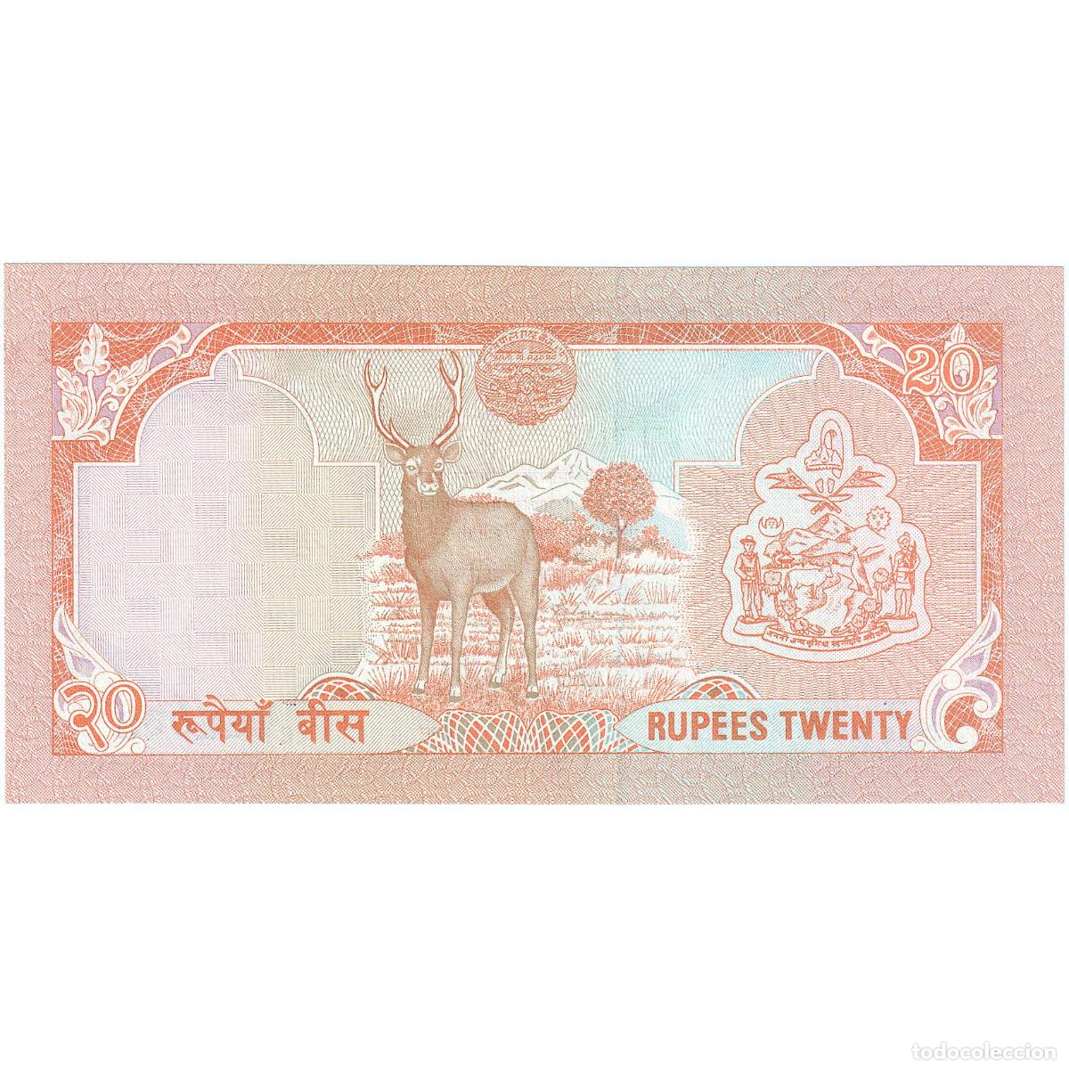 Billetes extranjeros: [#247982] 20 Rupees, Nepal, KM:38b, UNC - Foto 2