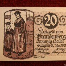Billetes extranjeros: 20 HELLER BANDENBERG(TIROL NORTE)-AUSTRIA 1920-NOTGELD-BILLETE LOCAL DE EMERGENCIA S/C