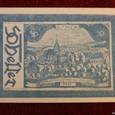 Billetes extranjeros: 50 HELLER BACHMANNING-AUSTRIA 1920-NOTGELD-BILLETE LOCAL DE EMERGENCIA (EBC)