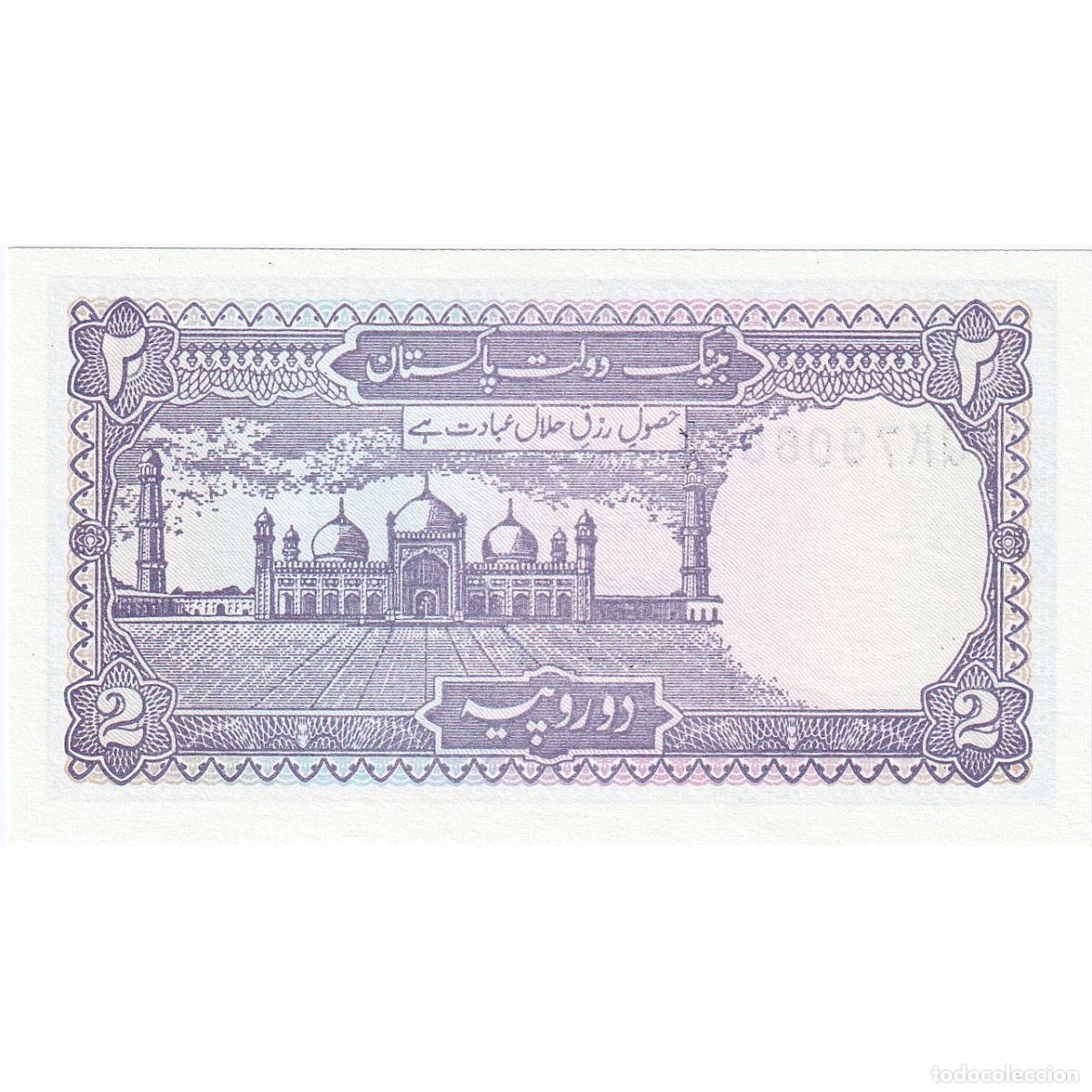 Billetes extranjeros: [#248009] 2 Rupees, Pakist&aacute;n, KM:37, UNC - Foto 2