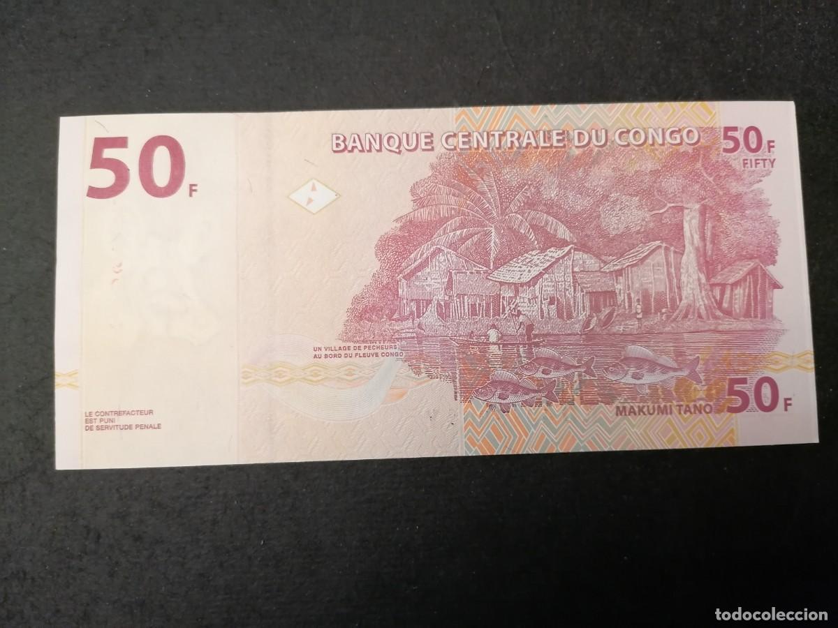 Billetes extranjeros: Billete, Congo, 2013, 50 francos ,S/c - Foto 2