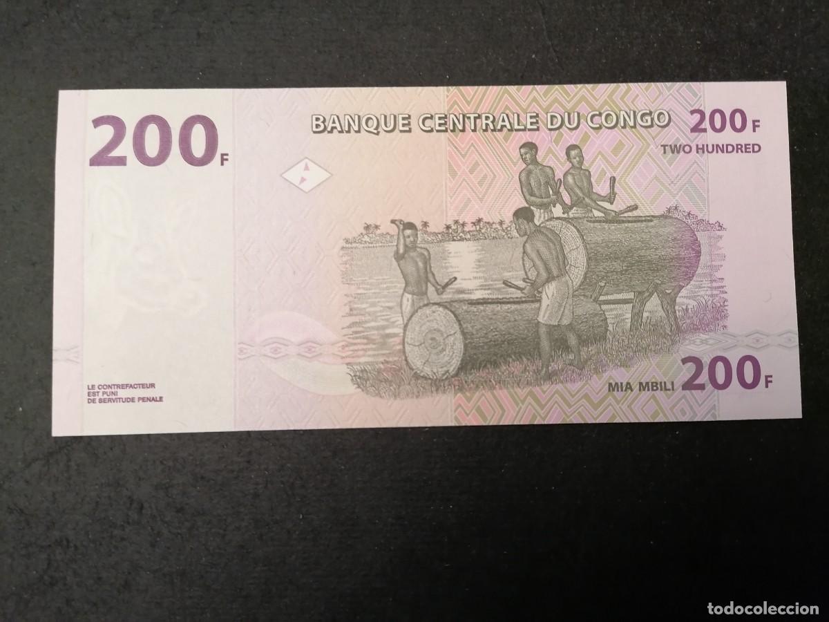 Billetes extranjeros: Billete, Congo, 2013, 200 francos ,S/c - Foto 2