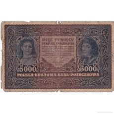 Billetes extranjeros: [#195301] BILLETE, 5000 MAREK, 1920, POLONIA, 1920-02-07, KM:31, RC