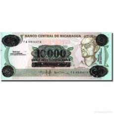 Billetes extranjeros: [#216240] BILLETE, 10,000 CÓRDOBAS ON 10 CÓRDOBAS, 1985, NICARAGUA, 1985, KM:158, UNC