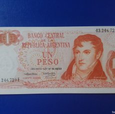 Billetes extranjeros: ARGENTINA 1 PESO LEY 18188/89 (1974) PK 293 UNC