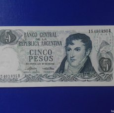 Billetes extranjeros: ARGENTINA 5 PESOS LEY 18188/89 (1974 76) PK 294 UNC