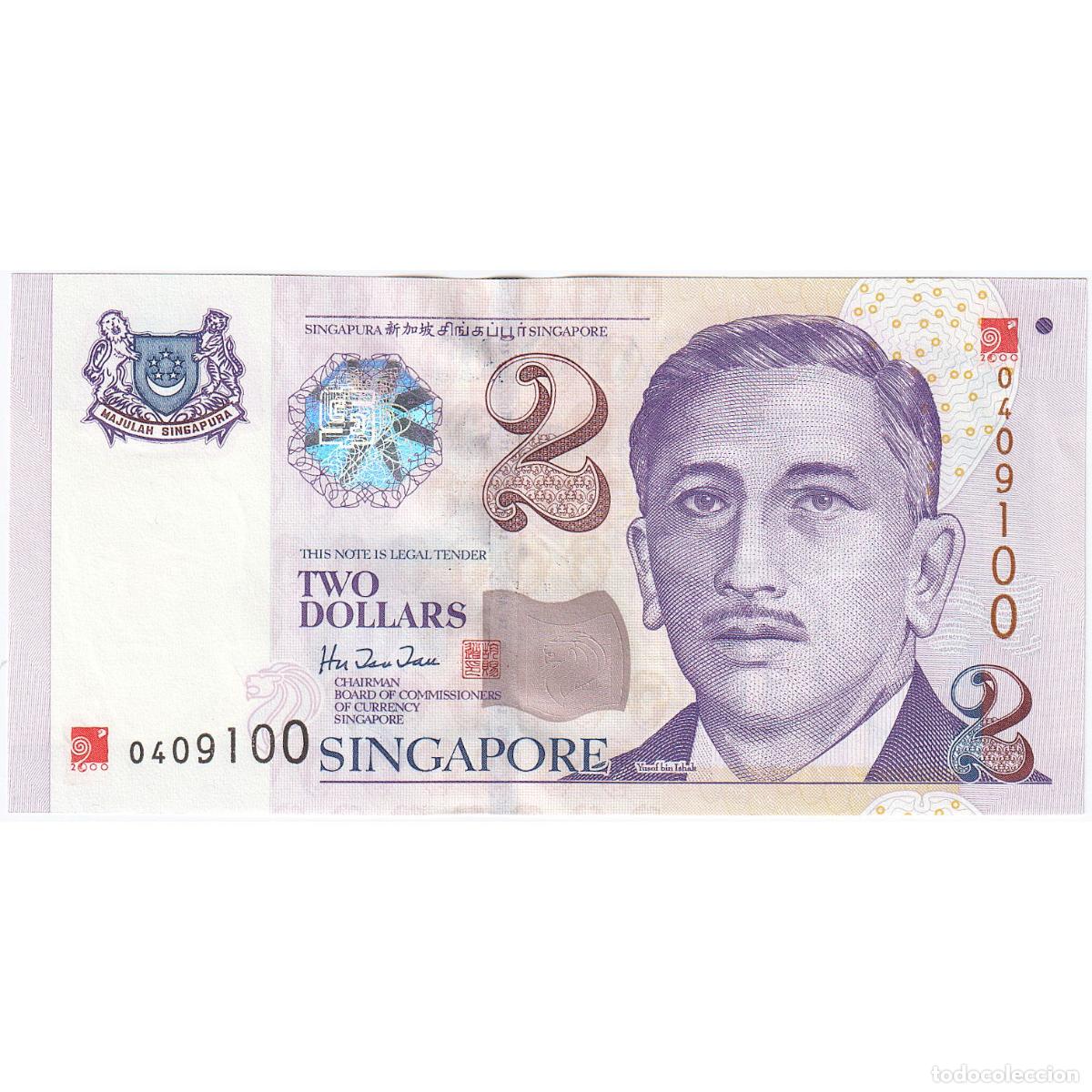Billetes extranjeros: [#195934] 2 Dollars, Singapur, KM:46, BC+ - Foto 1