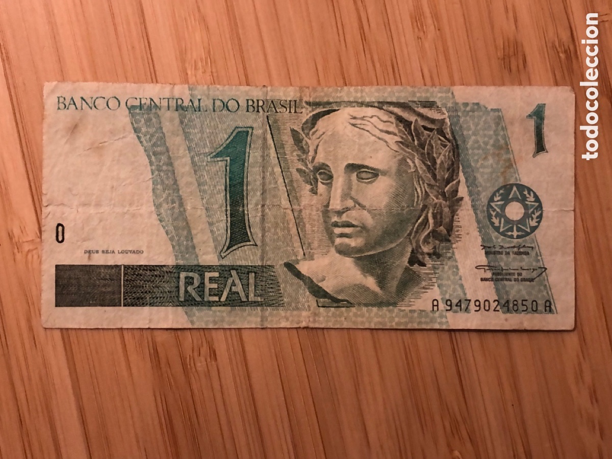 Billetes extranjeros: Billete 1 Real, Brasil (L9) - Foto 1