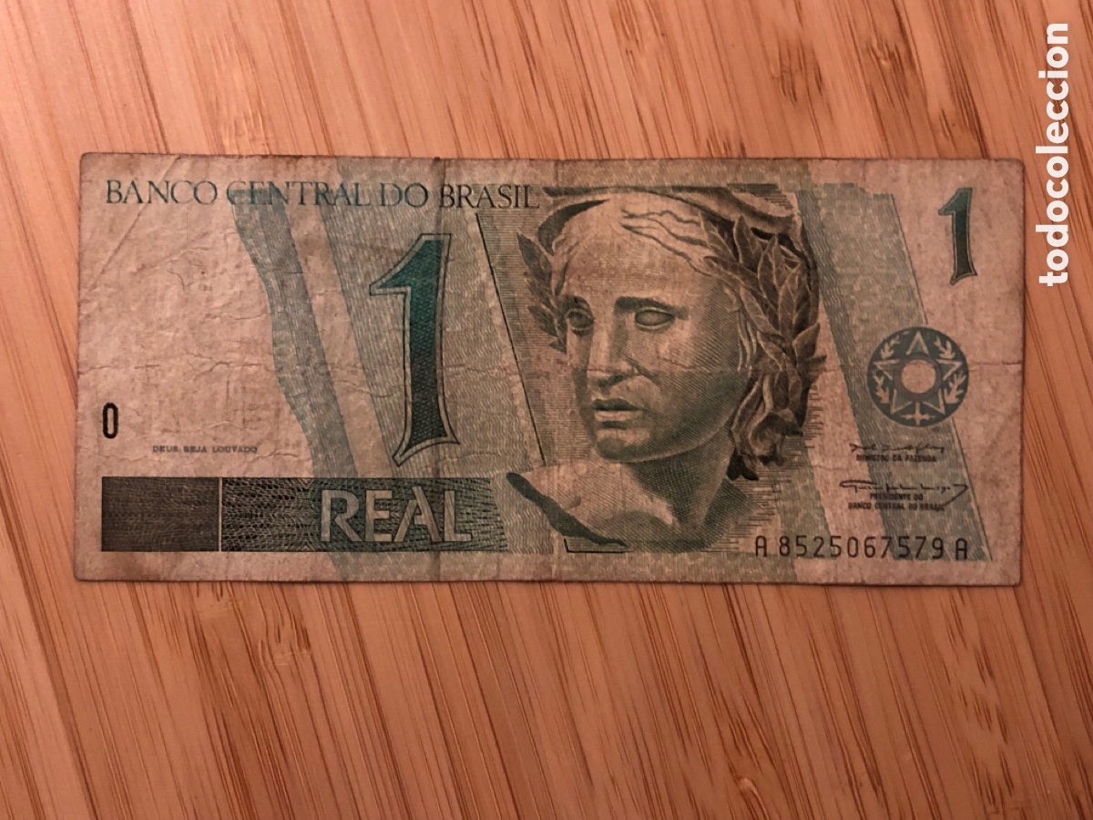 Billetes extranjeros: Billete 1 Real, Brasil (L9) - Foto 1