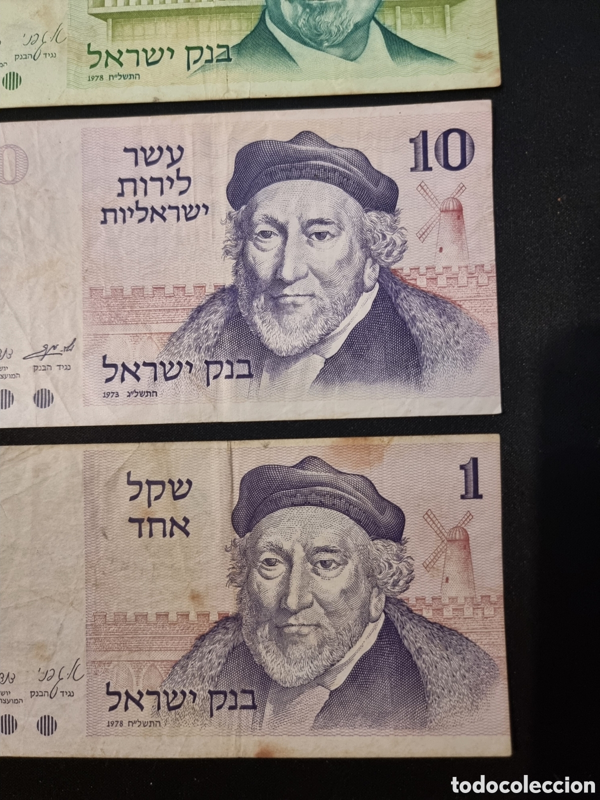 Billetes extranjeros: ISRAEL 4 Billetes Sheqel - Foto 3