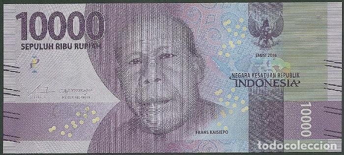 Billetes extranjeros: INDONESIA - 10.000 RUPIAH 2016 - S / C - Foto 1