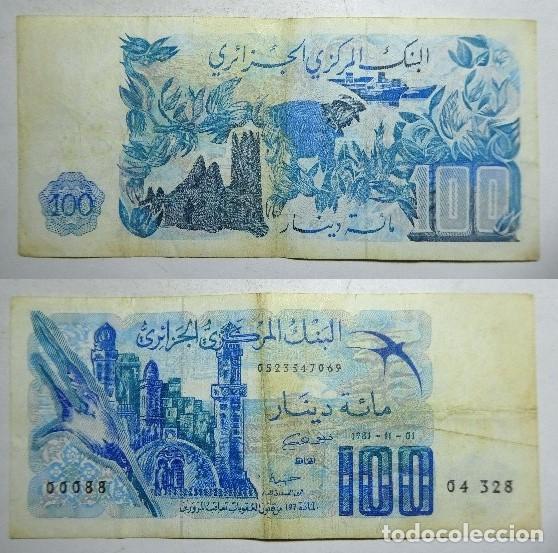 Billetes extranjeros: BILLETE DE ARGELIA 100 DINARS 1981 circulado - Foto 1