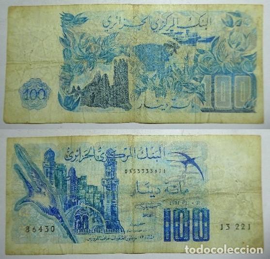 Billetes extranjeros: BILLETE DE ARGELIA 100 DINARS 1981 circulado - Foto 1