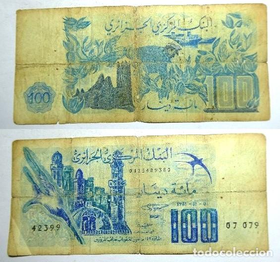 Billetes extranjeros: BILLETE DE ARGELIA 100 DINARS 1981 circulado - Foto 1