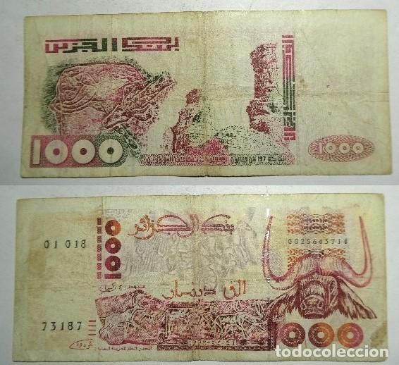 Billetes extranjeros: BILLETE DE ARGELIA 1000 DINARS 1992 circulado - Foto 1