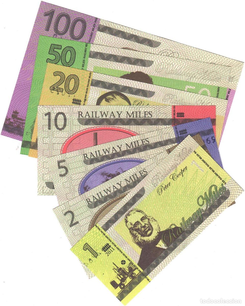 Billetes extranjeros: SERIE 7 BILLETES MILLAS DE TREN LITUANIA - Foto 1
