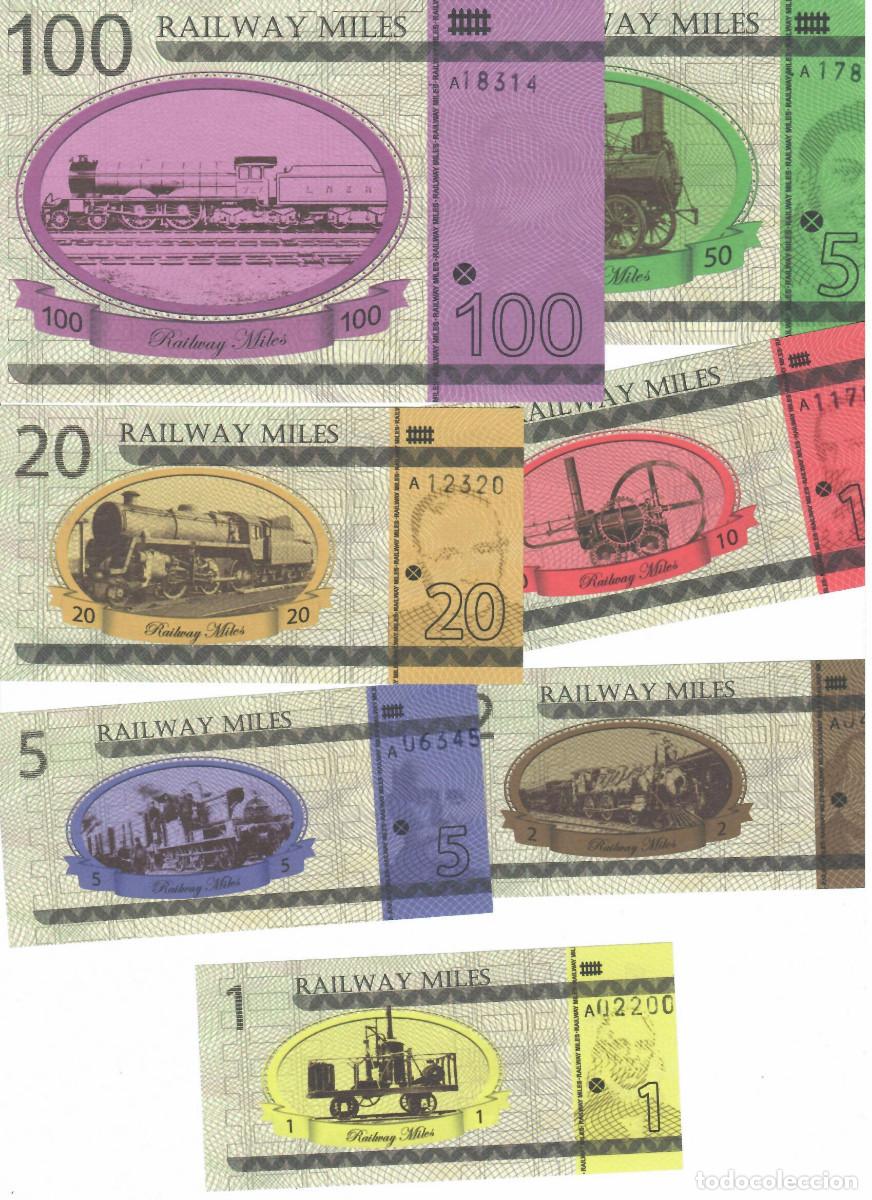 Billetes extranjeros: SERIE 7 BILLETES MILLAS DE TREN LITUANIA - Foto 3