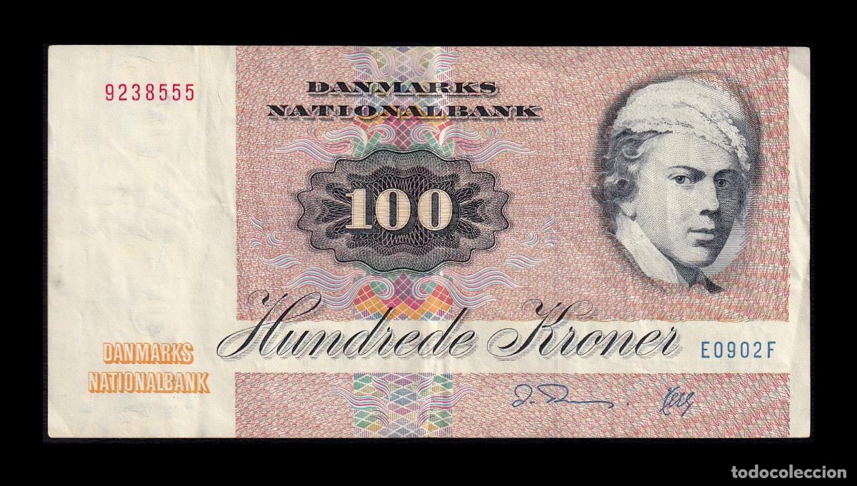 Billetes extranjeros: Dinamarca 100 Coronas 1990 Pick 51t Mbc Vf - Foto 1