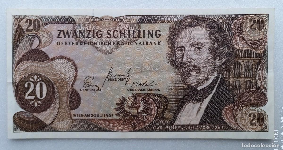 Billetes extranjeros: AUSTRIA - 20 SCHILLING 1967 B873245D MBC- - Foto 1