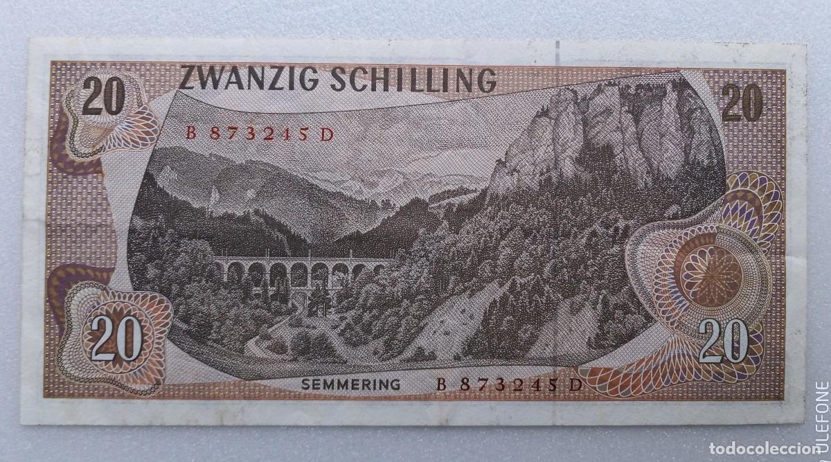 Billetes extranjeros: AUSTRIA - 20 SCHILLING 1967 B873245D MBC- - Foto 2