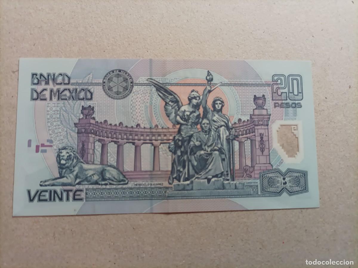 Billetes extranjeros: Billete de M&eacute;xico 20 pesos del a&ntilde;o 2001 - Foto 2
