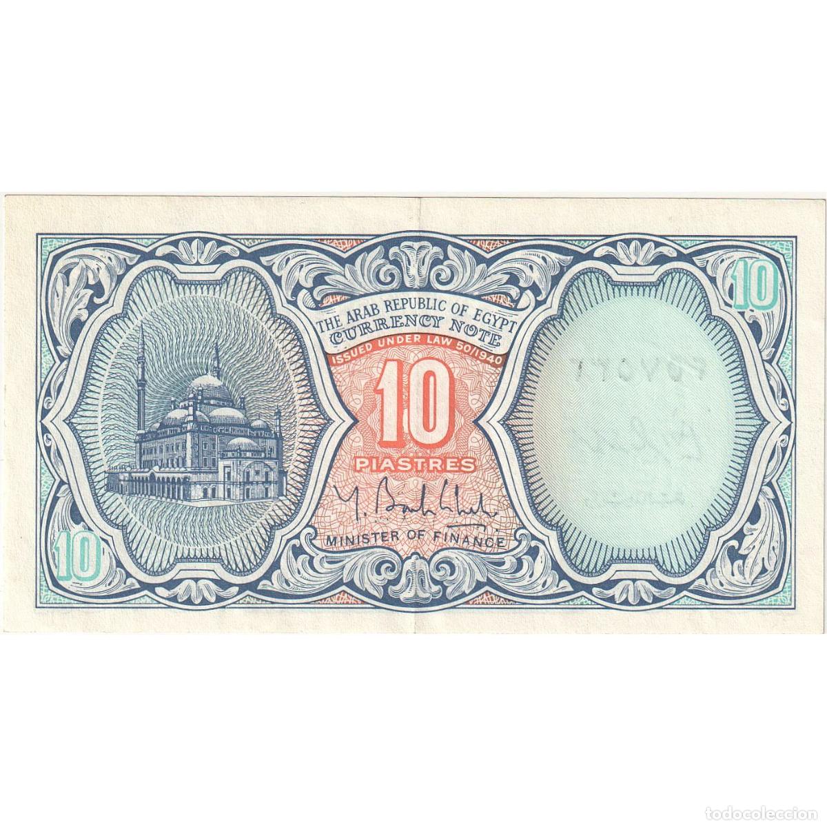 Billetes extranjeros: [#393418] Billete, 10 Piastres, Egipto, UNC - Foto 1