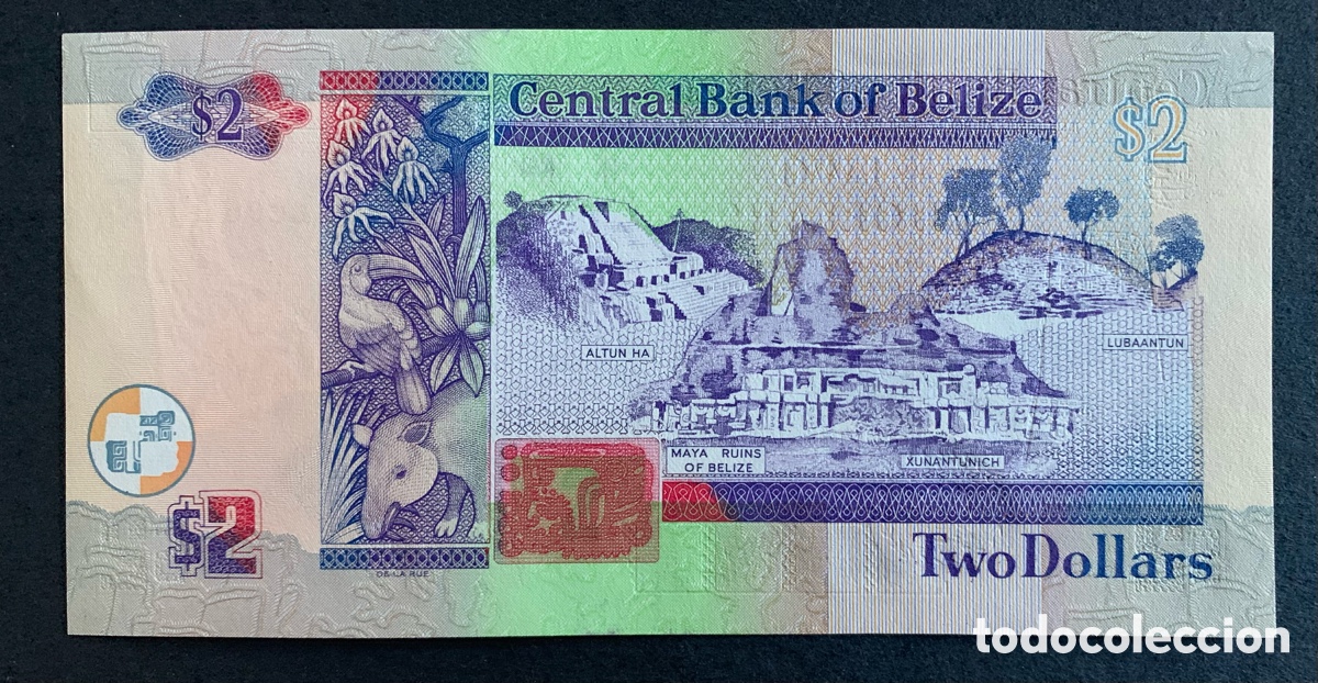 Billetes extranjeros: CMC BELICE (BELIZE) 2 DOLARES 2002 PICK 60-B SC - Foto 2