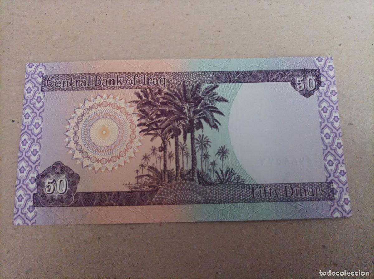 Billetes extranjeros: Billete de Iraq de 50 DINARS, a&ntilde;o 2003, UNC - Foto 1