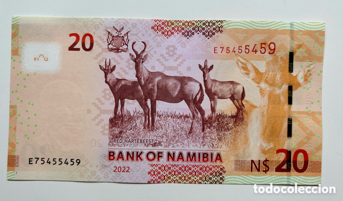 Billetes extranjeros: Billete NAMIBIA 20 Dolares 2022 SC - Foto 2