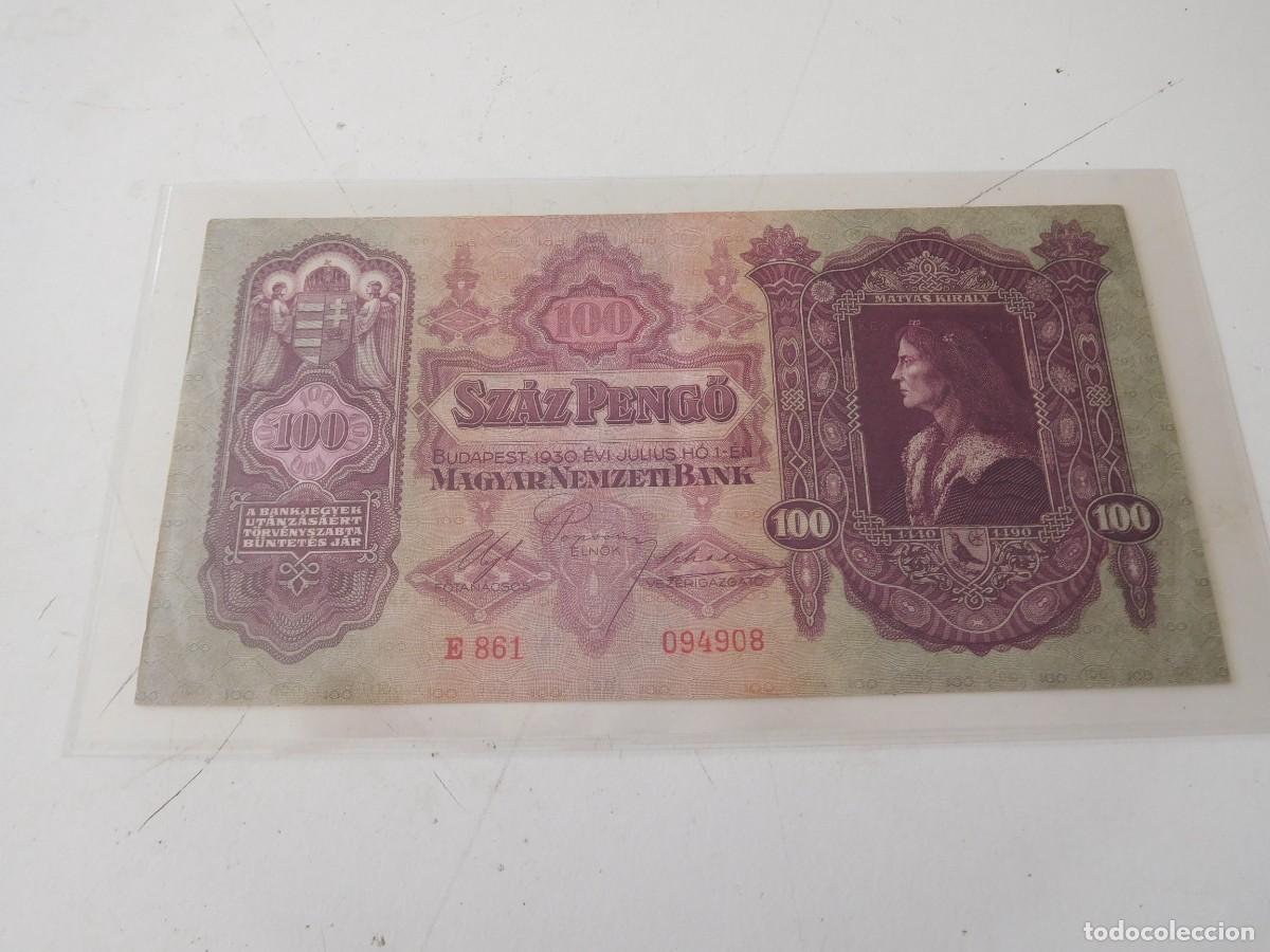 Billetes extranjeros: Hungria. 100 Pengo 1930 - Foto 1