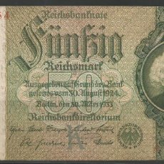 Billetes extranjeros: ALEMANIA - 50 MARCOS - BERLIN, 30. DE MARZO DE 1933 - EL DE LAS FOTOS - S / C