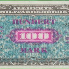 Billetes extranjeros: BILLETES - GERMANY-ALEMANIA - MONEDA MILITAR 100 MARK 1944 - PICK-197D (SC-)
