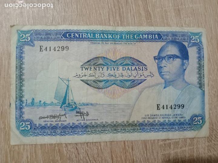 Billetes extranjeros: Gambia. 25 dalasis 1987 - Foto 1