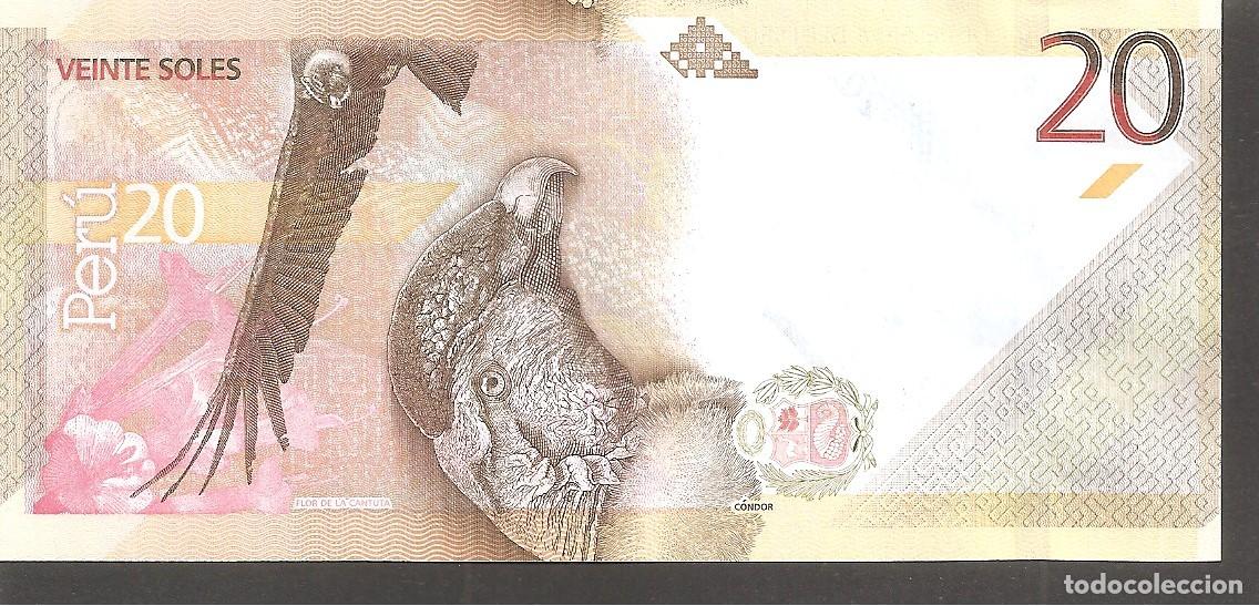 Billetes extranjeros: PERU 20 SOLES 2019 SC - Foto 1