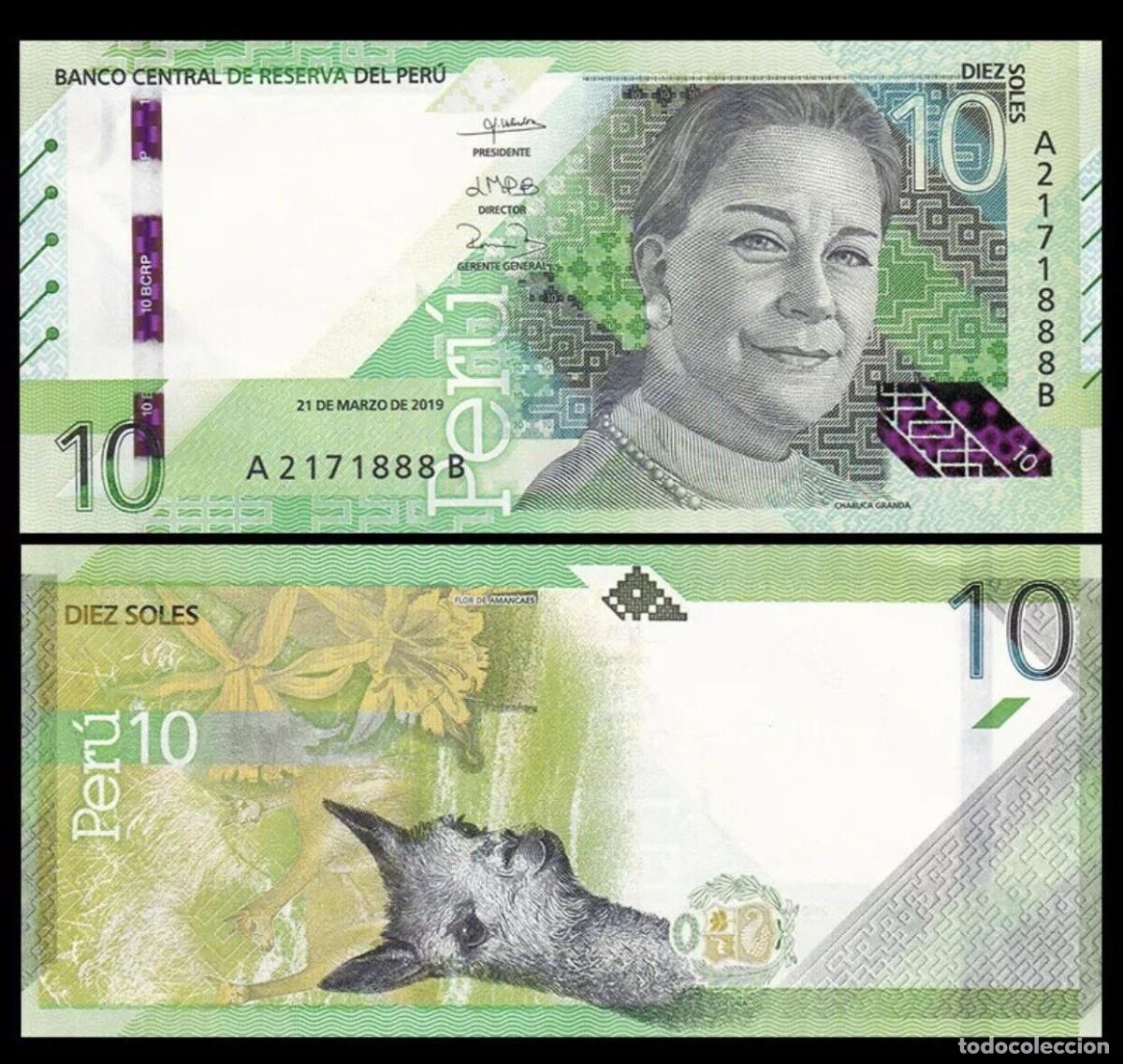 Billetes extranjeros: PERU 10 SOLES 2019 SC/UNC - Foto 1