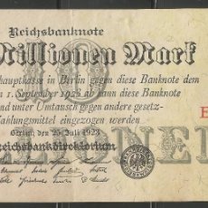 Billetes extranjeros: ALEMANIA - 10 MILLONES MARCOS - BERLIN, 25. DE JULIO DE 1923 - EL DE LAS FOTOS - E B C